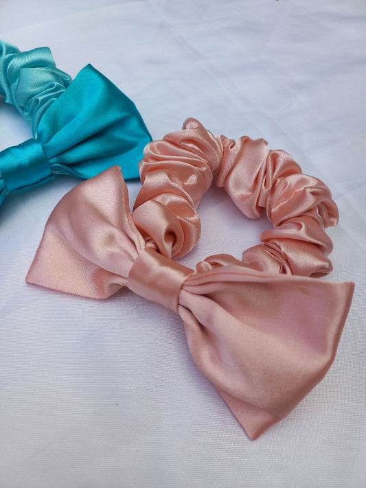 Scrunchie Laço Rosé