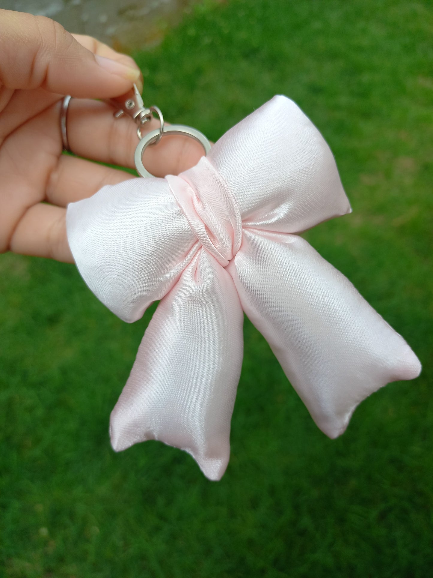 Chaveiro Laço Rosa Bebê