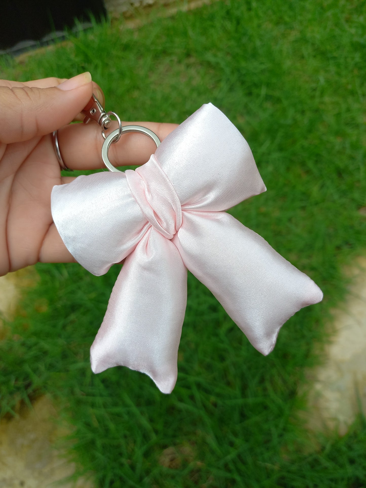 Chaveiro Laço Rosa Bebê