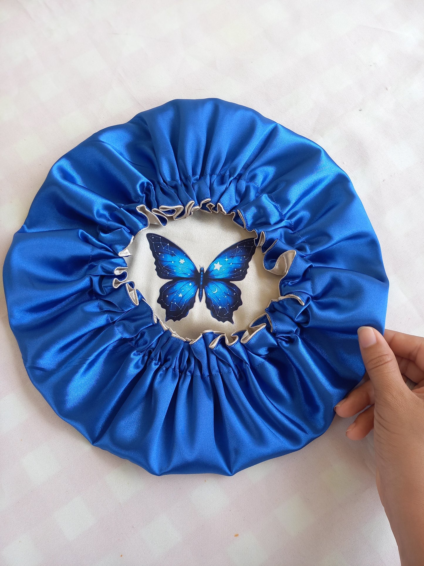 Touca Premium estampada Borboleta Azul 🦋