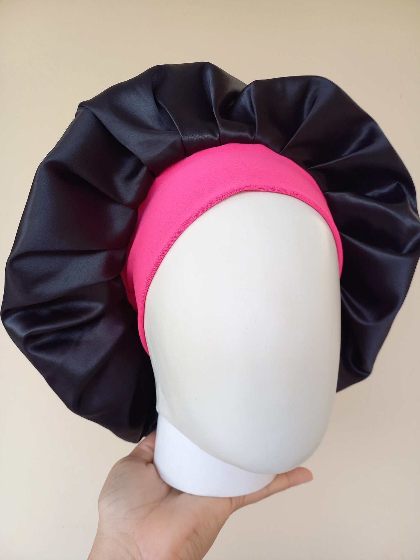 Touca Faixa Pink e Preto