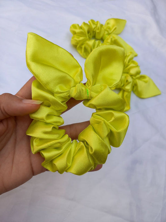 Scrunchie Orelinha Verde Lima