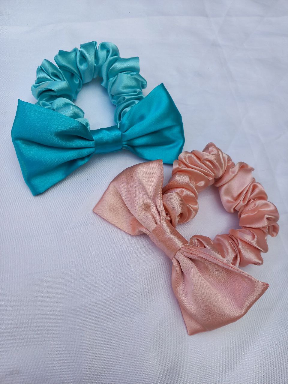 Scrunchie Laço Rosé