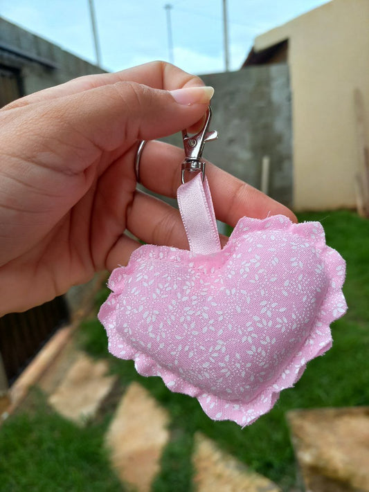 Chaveiro Coração Rosa