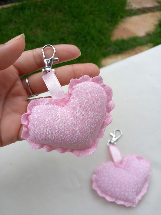 Chaveiro Coração Rosa