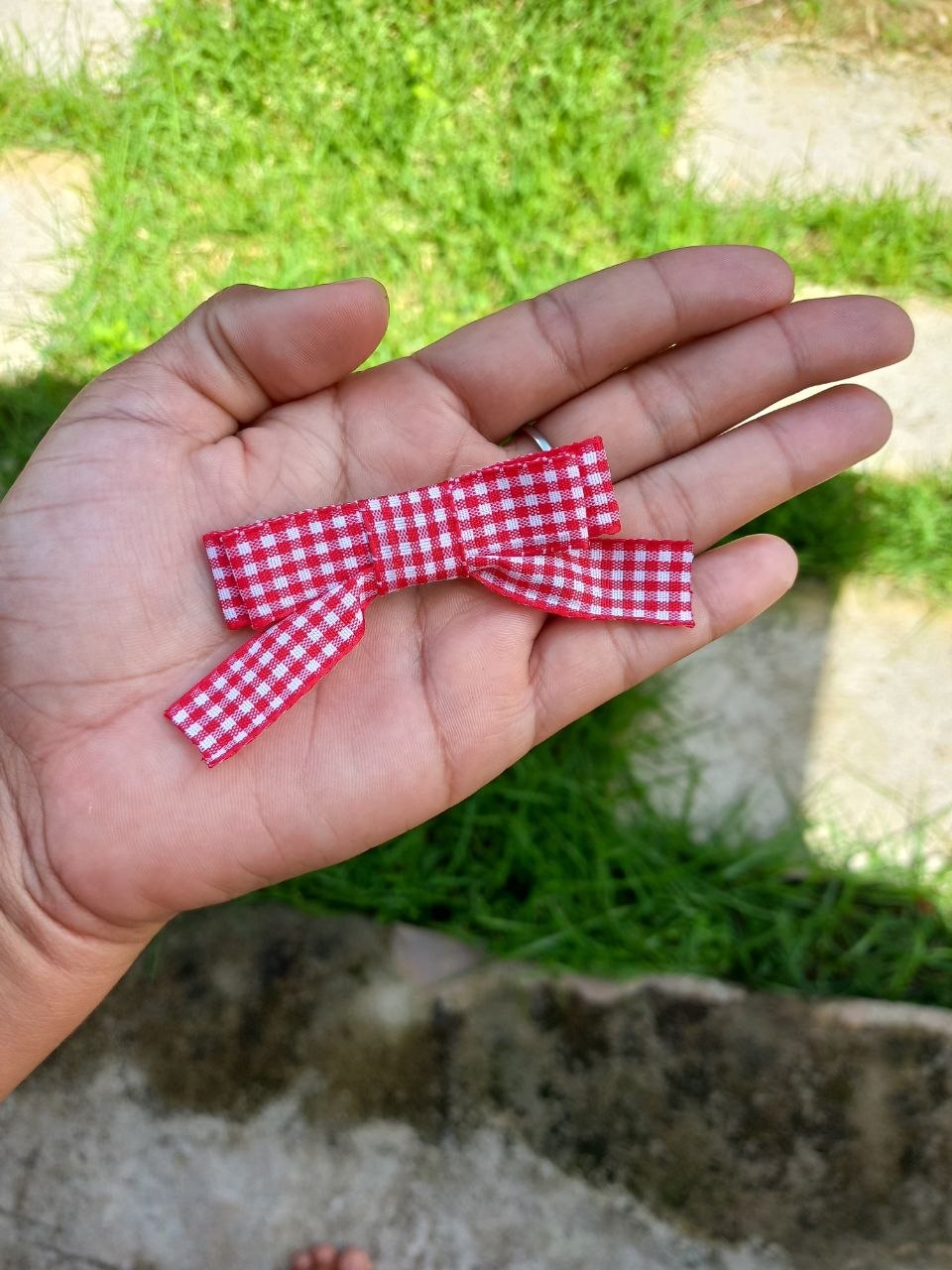 Scrunchie Junina 2 em 1 Vermelha
