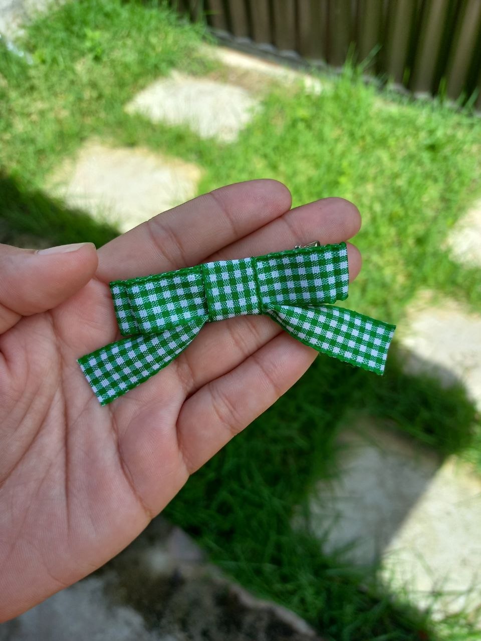Scrunchie Junina 2 em 1 Verde bandeira