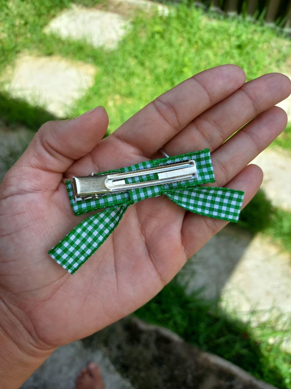Scrunchie Junina 2 em 1 Verde bandeira