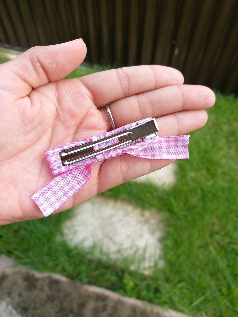 Scrunchie Junina 2 em 1 Rosa bebê